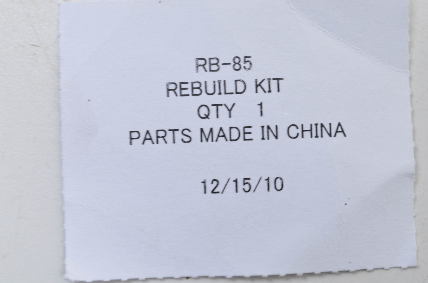 New ZAMA Carburetor Rebuild Kit NOS