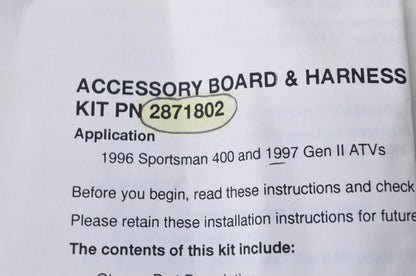 OEM Polaris 2871802 Terminal Board Kit NOS