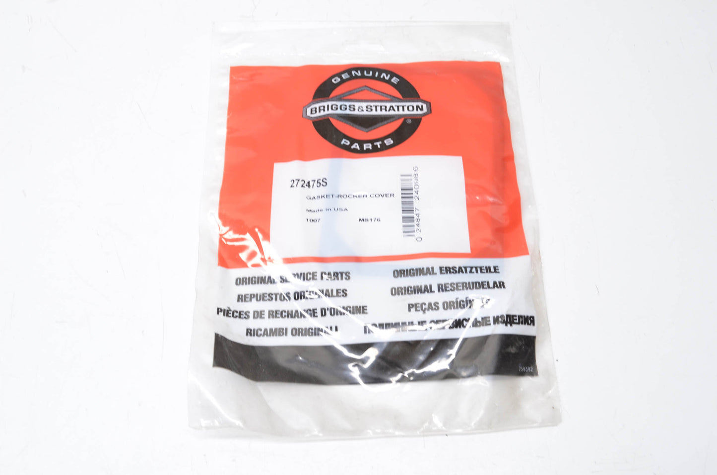 New OEM Briggs & Stratton 272475S Rocker Cover Gasket NOS