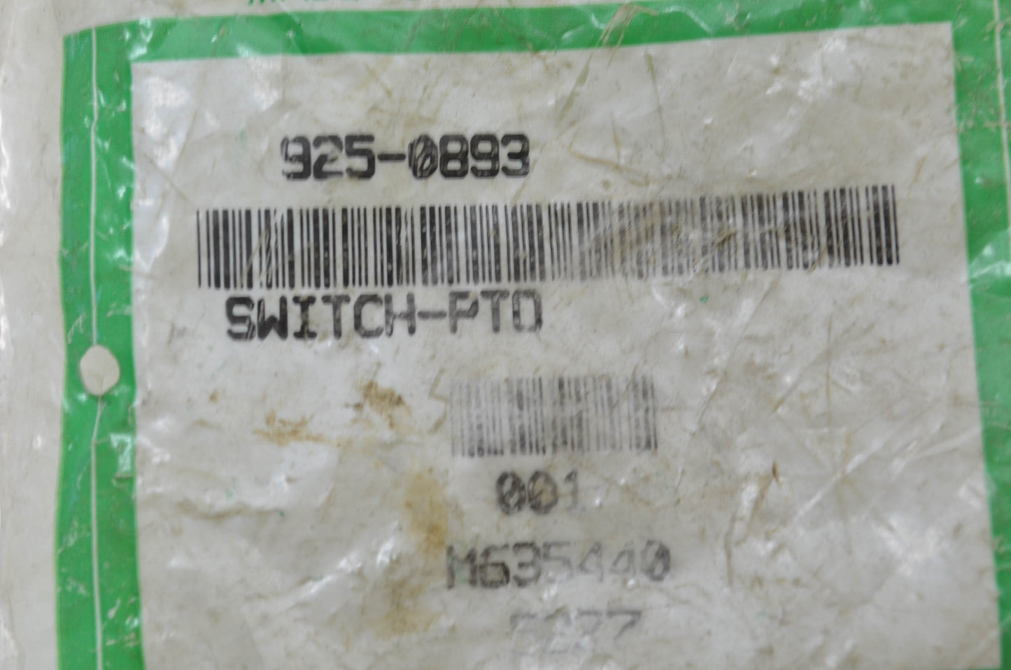 MTD 925-0893 PTO Switch