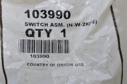Toro 103990 Ignition Switch NOS