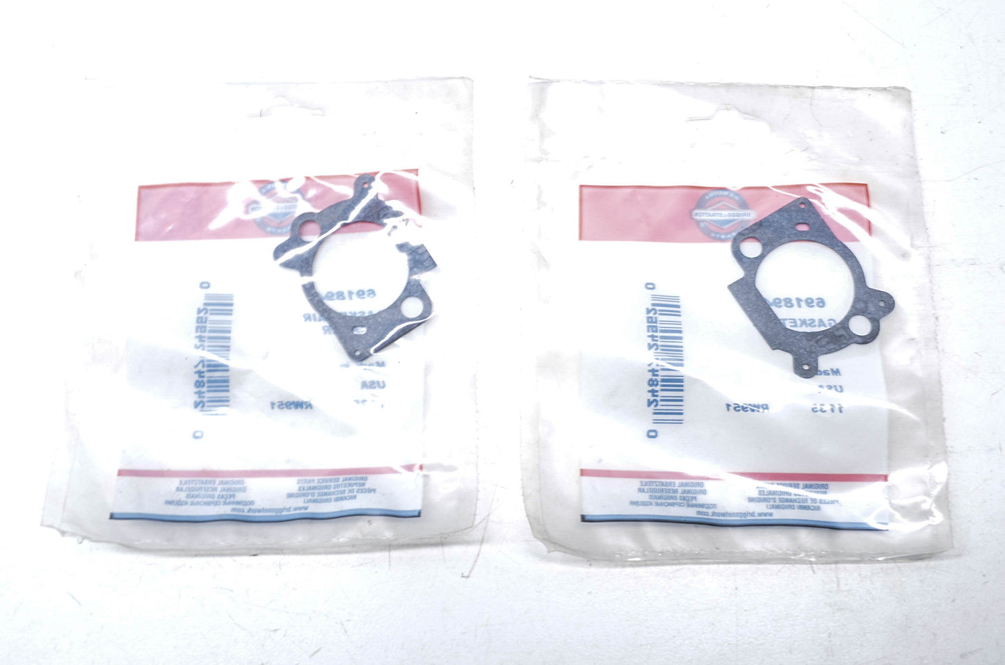 New OEM Briggs & Stratton Gasket QTY 2 NOS