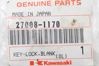 OEM Kawasaki 27008-1170 Blank Lock Key NOS
