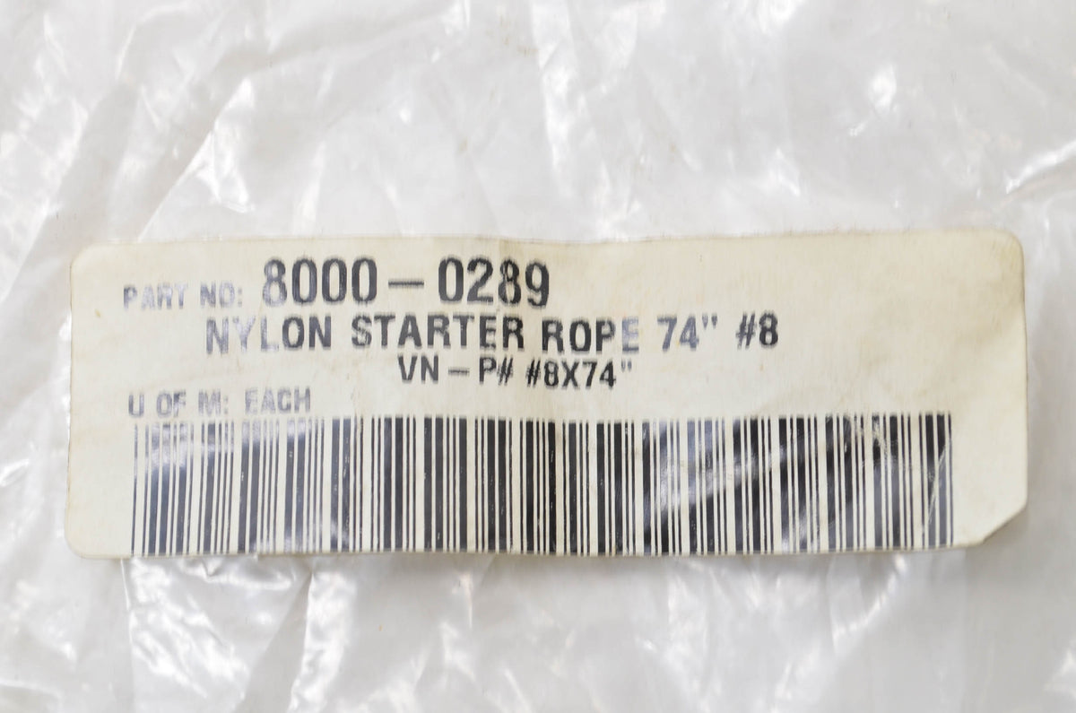 OEM Yamaha 8000-0289 74" Nylon Starter Rope NOS