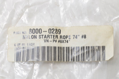 OEM Yamaha 8000-0289 74" Nylon Starter Rope NOS