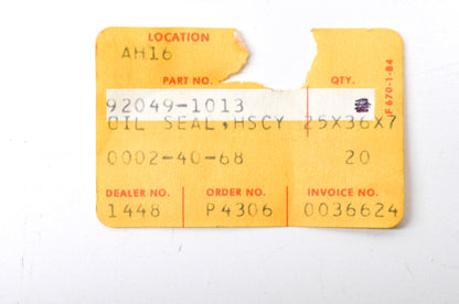 OEM Kawasaki 92049-1013 Oil Seal NOS