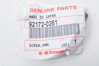 OEM Kawasaki 92172-0261 Screws 5mm Qty 3 NOS
