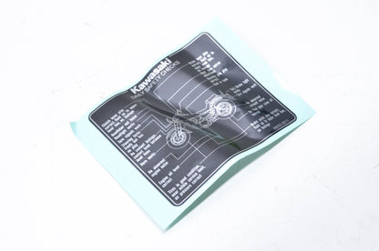 OEM Kawasaki 56033-0011 Daily Safety Label NOS