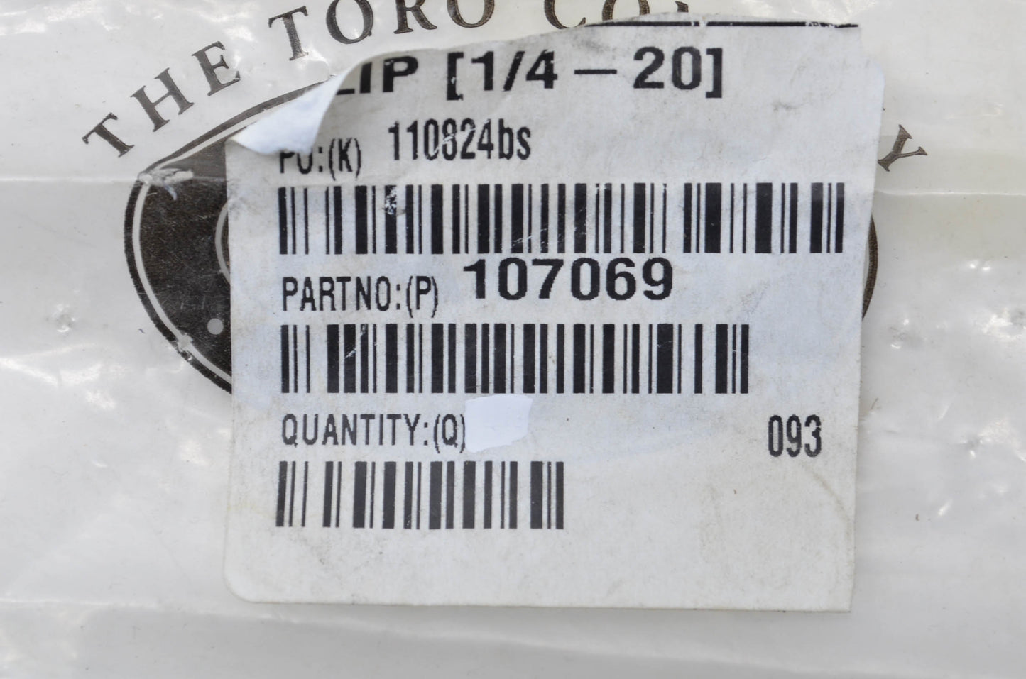 New Toro Speed Nut Clip QTY 2 NOS