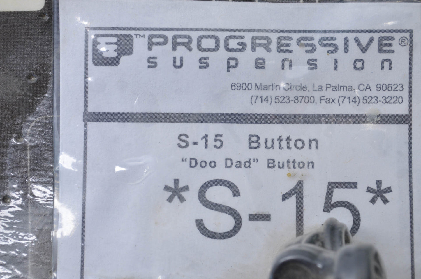 Progressive Suspension S-15 Doo Dad Button NOS