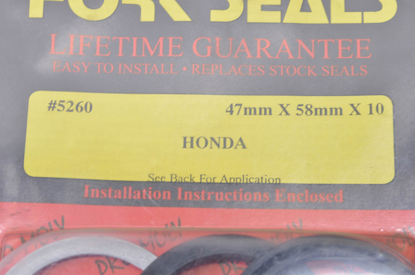 47mmx58mmx10mm Pro Moly Fork Seals Kit NOS