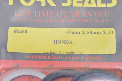 47mmx58mmx10mm Pro Moly Fork Seals Kit NOS