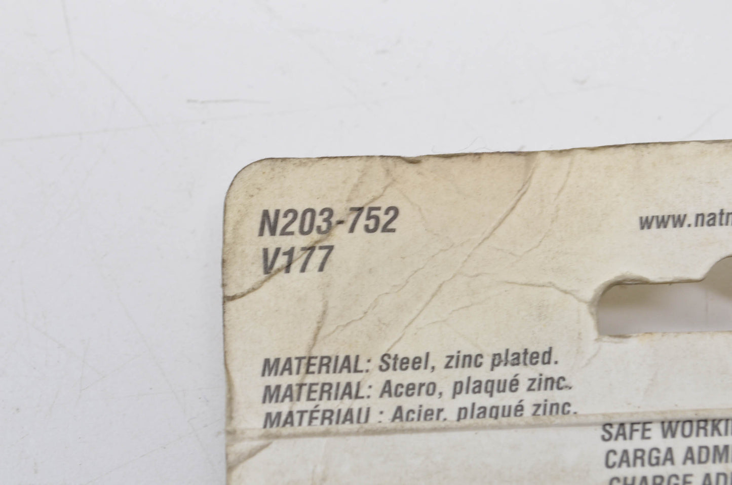 National N203-752, V177 Flush Ring Pull NOS