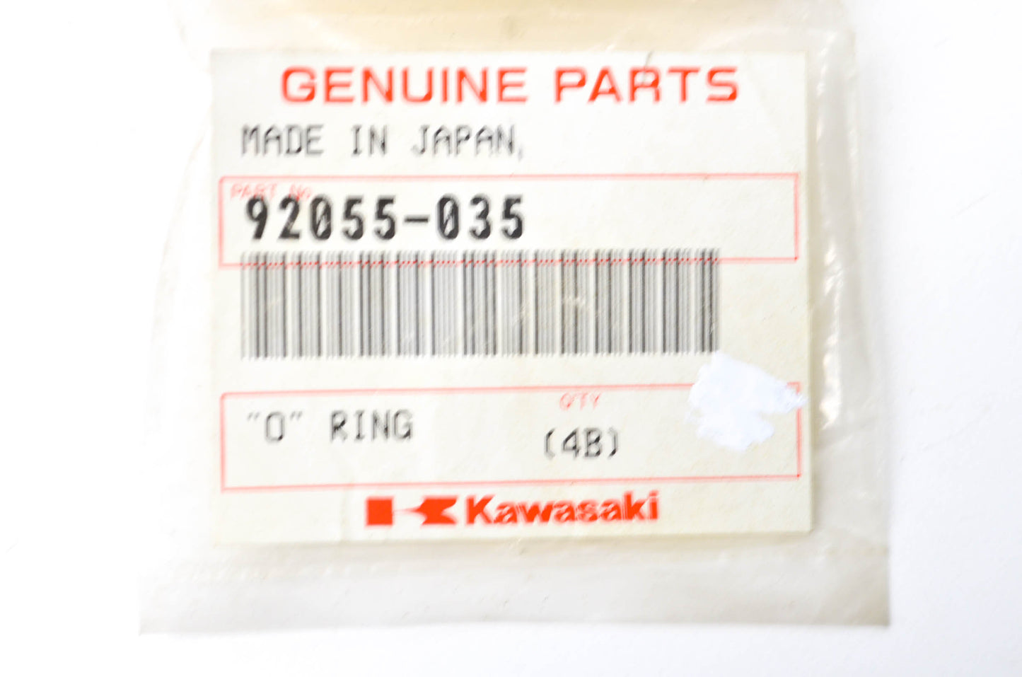 OEM Kawasaki 92055-035 O-Ring NOS
