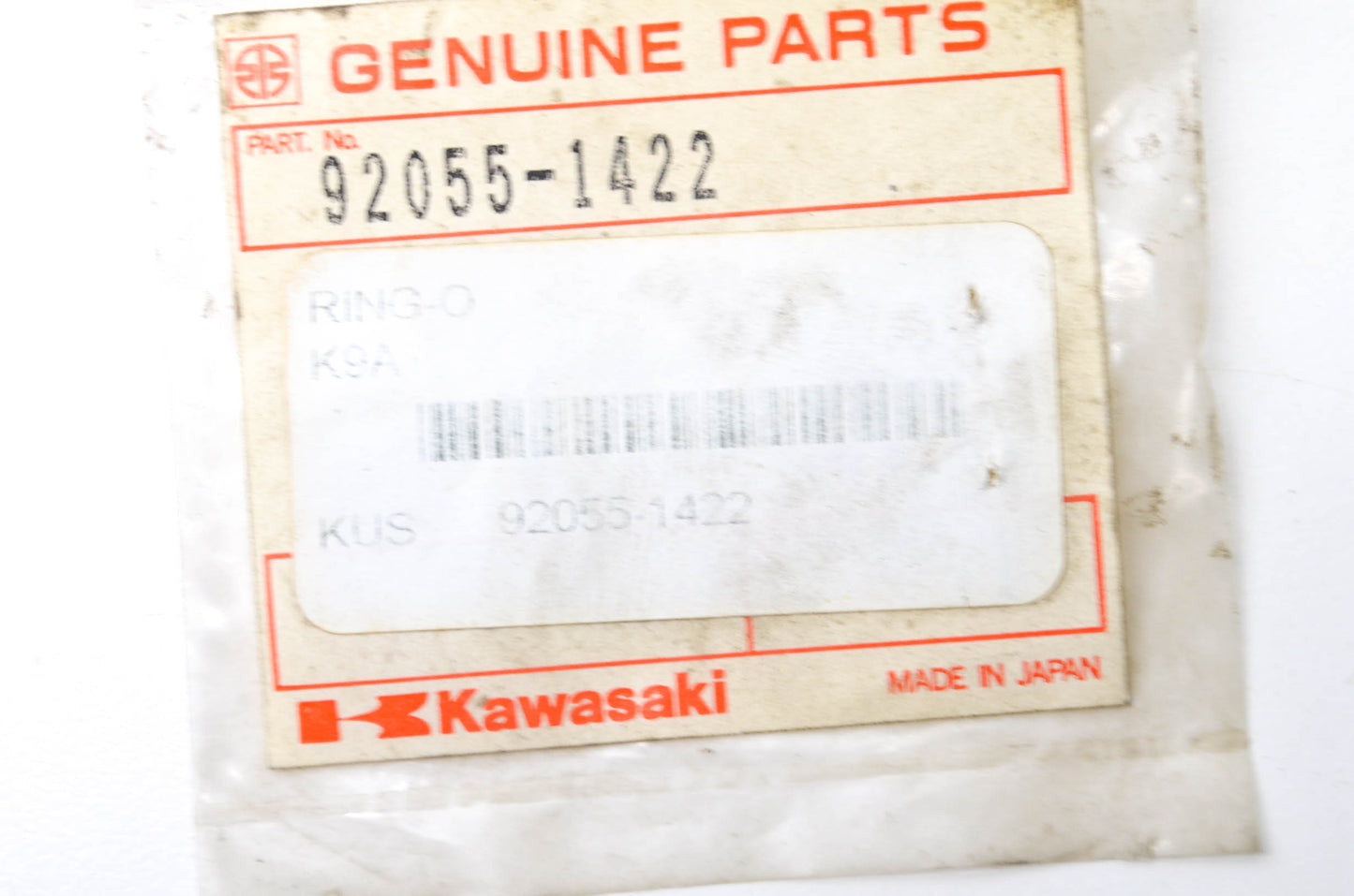 OEM Kawasaki 92055-1422 O-Ring NOS