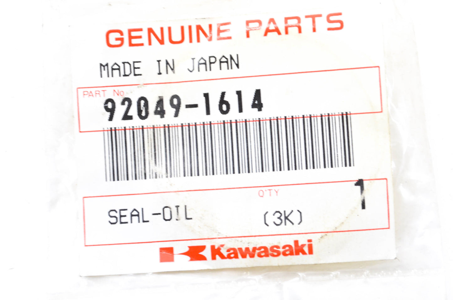 New OEM Kawasaki 92049-1614 Oil Seal NOS