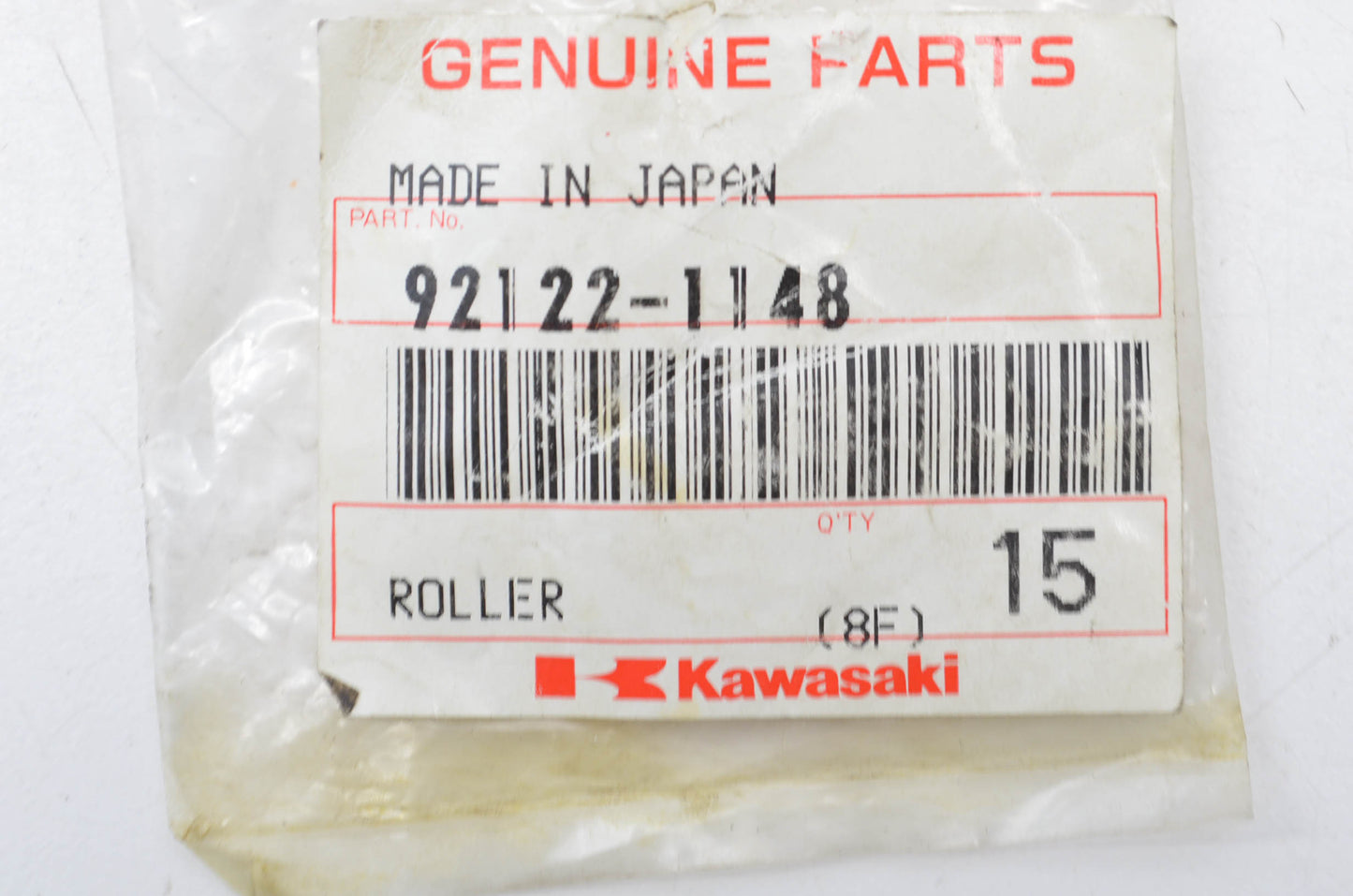 OEM Kawasaki 92122-1148 Roller Qty 15 NOS