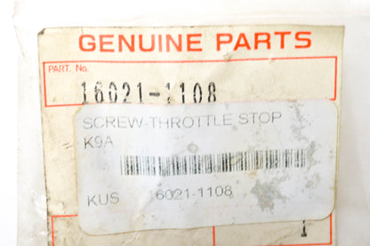 OEM Kawasaki 16021-1108 Throttle Stop Screw NOS