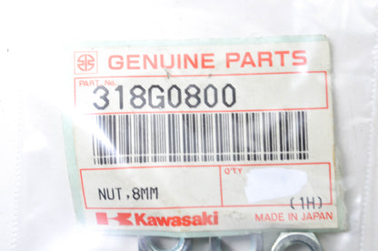 OEM Kawasaki 318G0800 Small Hex Nut 8mm NOS