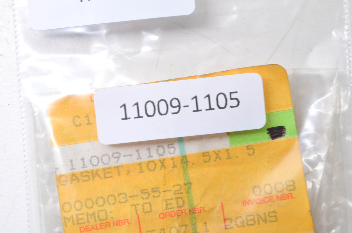 OEM Kawasaki 11009-1105 Gasket 10x14.5x1.5 NOS