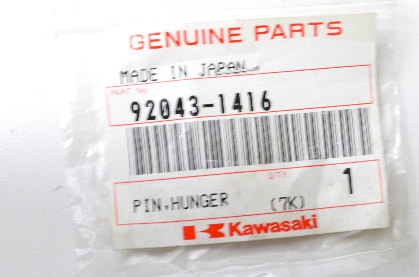 OEM Kawasaki 92043-1416 Hunger Pin