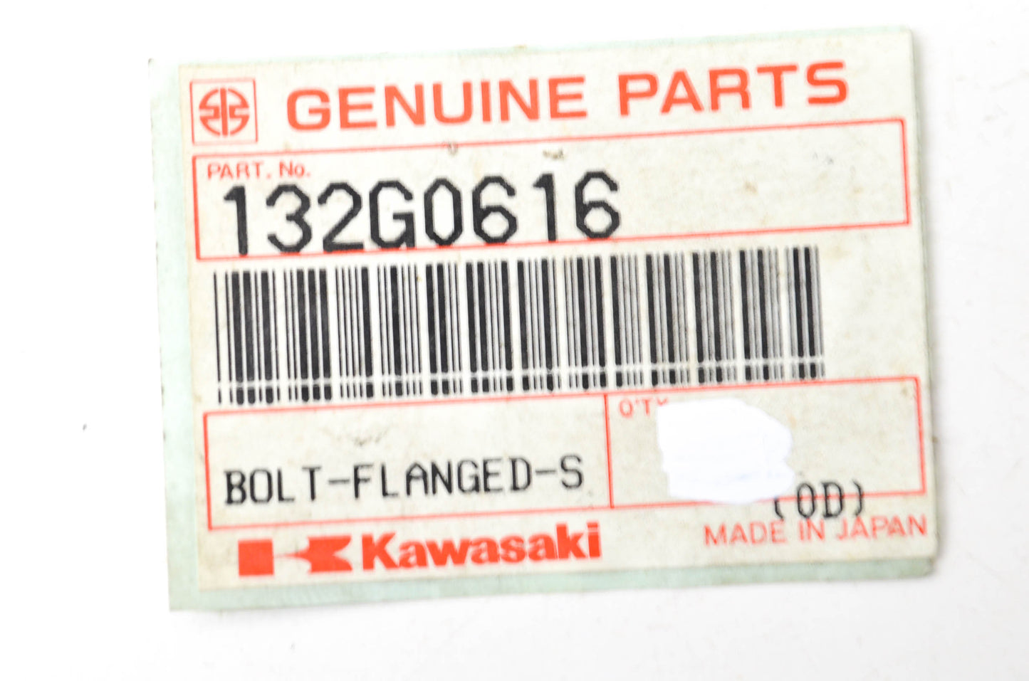 OEM Kawasaki 132G0616 Small Flanged Bolt NOS