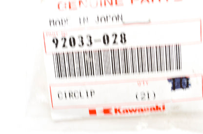 OEM Kawasaki 92033-028 Circlip Qty 2 NOS