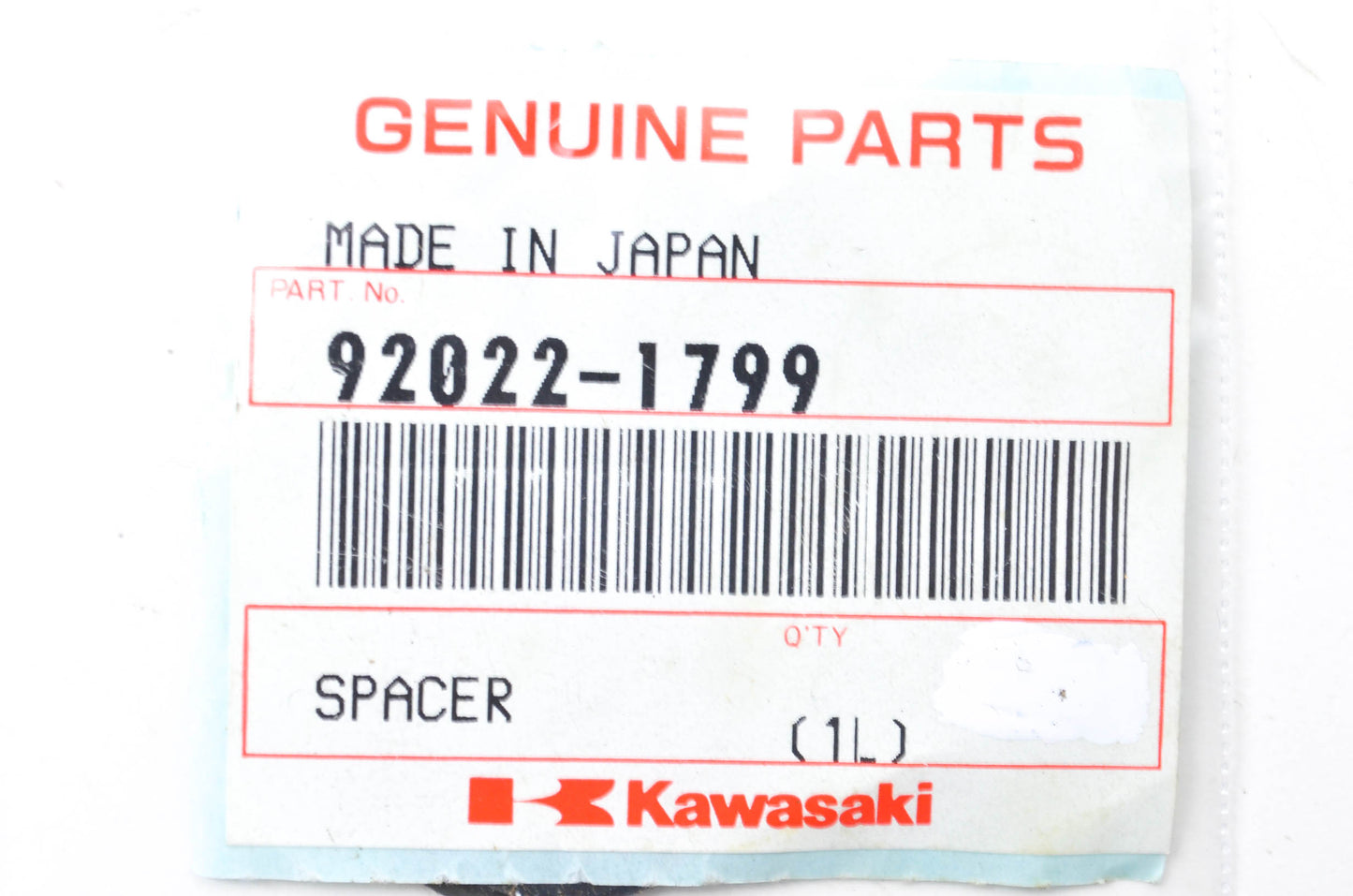 OEM Kawasaki 92022-1799 Washer 17.3X22X0.5 NOS