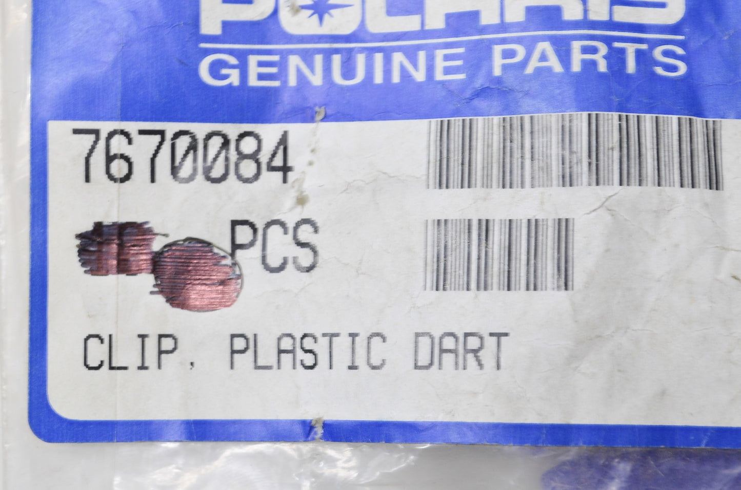 OEM Polaris 7670084 Plastic Dart Clip Qty 8 NOS