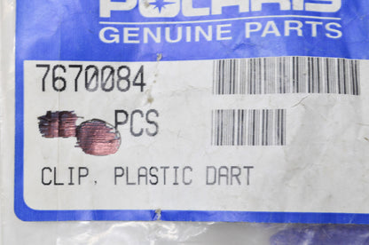OEM Polaris 7670084 Plastic Dart Clip Qty 8 NOS