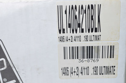 DWT UL14064210BLK Black Ultimate Sport Competition Beadlock Wheel Rim 14X6 4+2 4/110 NOS