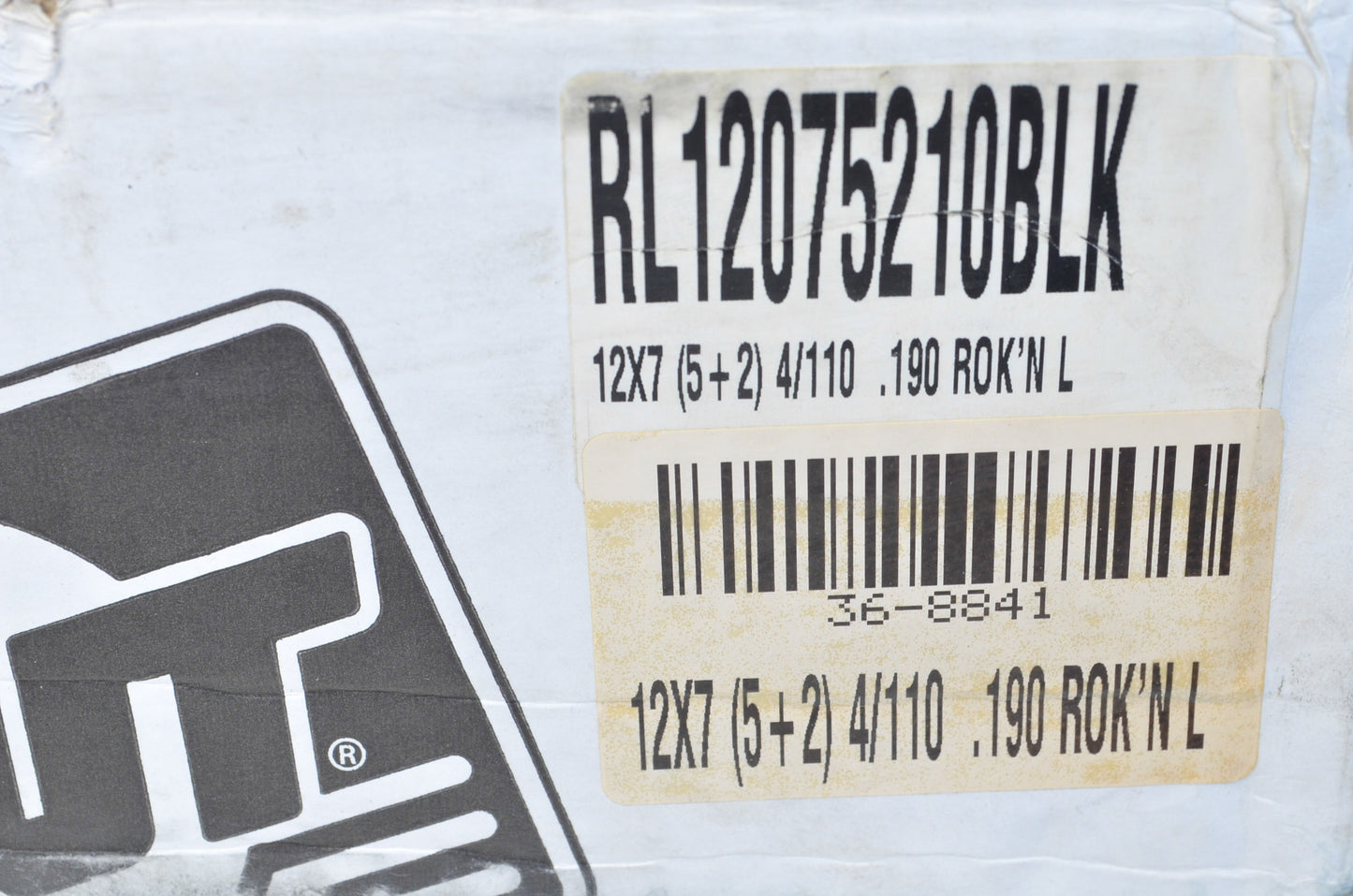 New DWT Black Rok'N Lock Beadlock Utility Wheel Rim 12X7 5+2 4/110 NOS