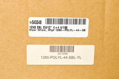 Hiper 1280-PYL02-44-SBL-YL Yellow Sidewinder Wheel Rim12X8 4+4 4/156 Beadlock