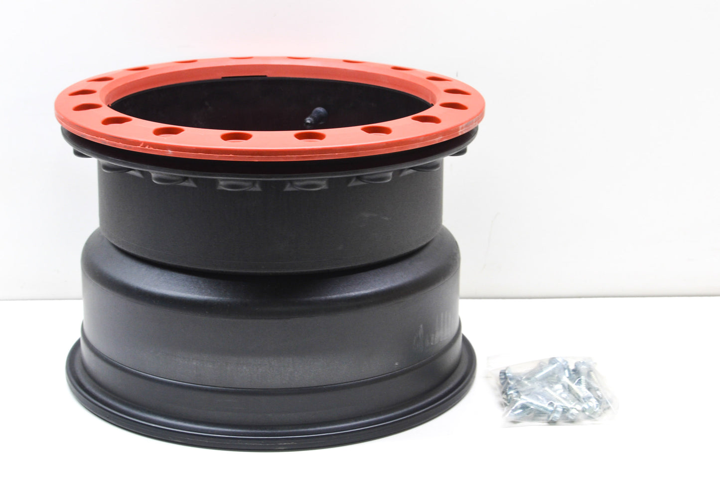 Hiper 1280-KRD02-44-SBL-RD Red Sidewinder Wheel Rim 12X8 4+4 4/136 4/137 Beadloc
