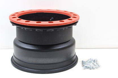 Hiper 1280-KRD02-44-SBL-RD Red Sidewinder Wheel Rim 12X8 4+4 4/136 4/137 Beadloc