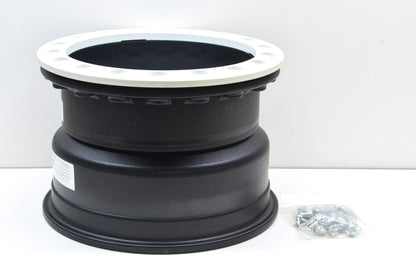Hiper 1280-KWT02-44-SBL-WT White Sidewinder Wheel Rim 12X8 4+4 4/136 4/137 Beadl