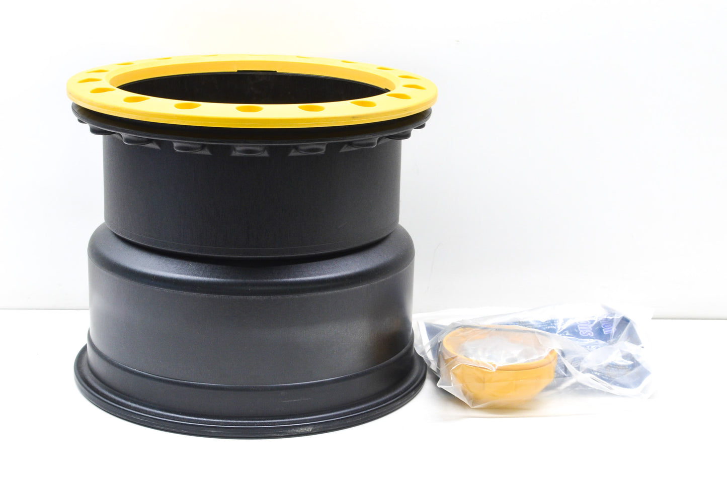 Hiper 1210-PYL02-55-SBL-YL Yellow Sidewinder Wheel Rim 12X10 5+5 4/156 Beadlock