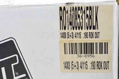 DWT Black Rok-Out Double Rolled Lip Utility Wheel Rim 14X8 5+3 4/115