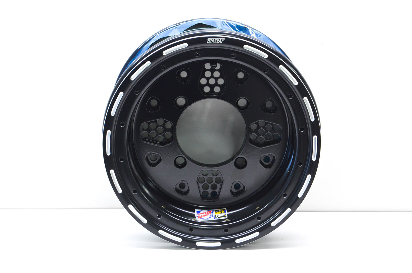 DWT Black Rok'N Lock Beadlock Utility Wheel Rim 12X7 4+3 4/136