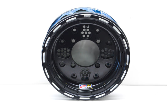 DWT Black Rok'N Lock Beadlock Utility Wheel Rim 12X7 4+3 4/136
