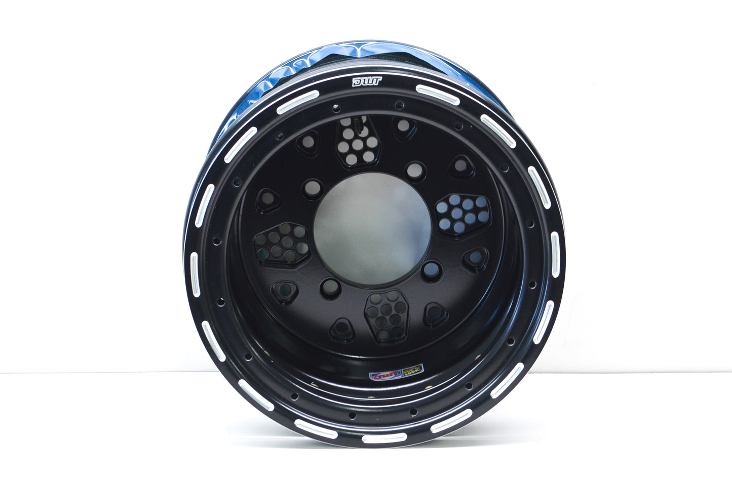 DWT Black Rok'N Lock Beadlock Utility Wheel Rim 12X8 3+5 4/136