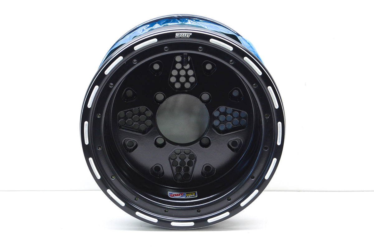DWT Black Rok'N Lock Beadlock Utility Wheel Rim 12X8 4+4 4/110