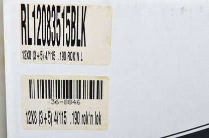 DWT Black Rok'N Lock Beadlock Utility Wheel Rim 12X8 3+5 4/115
