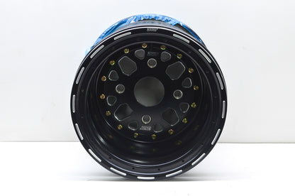 DWT 564564, S014-25 Black Sector Beadlock Utility Wheel Rim 14X11 5B+6 4/156 NOS