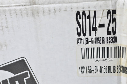 DWT 564564, S014-25 Black Sector Beadlock Utility Wheel Rim 14X11 5B+6 4/156 NOS