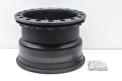 New Hiper Black Sidewinder Wheel Rim 12X8 12' 4+4 4/110,4/115 NOS