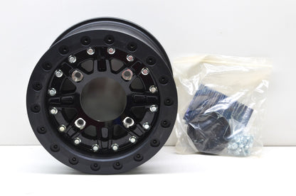 Hiper 1270-PBK03-52-SBL Black Sidewinder Wheel Rim 12X7 5+2 4/156 Beadlock