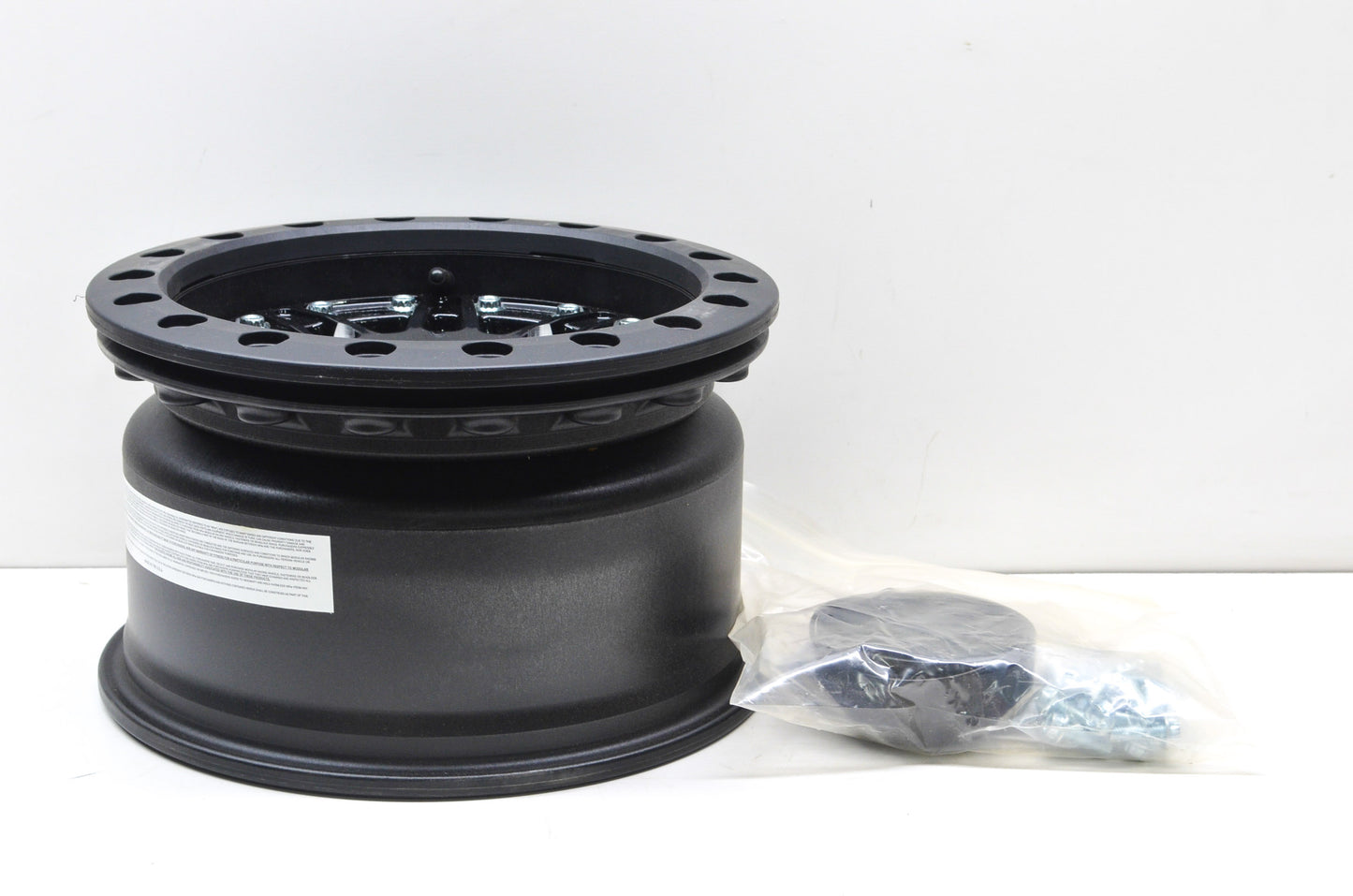 Hiper 1270-PBK03-52-SBL Black Sidewinder Wheel Rim 12X7 5+2 4/156 Beadlock