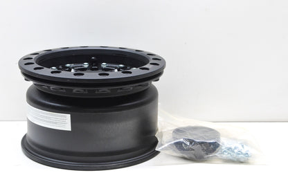 Hiper 1270-PBK03-52-SBL Black Sidewinder Wheel Rim 12X7 5+2 4/156 Beadlock