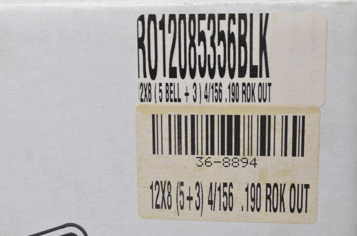 DWT Black Rok-Out Double Rolled Lip Utility Wheel Rim 12X8 5+3 4/156